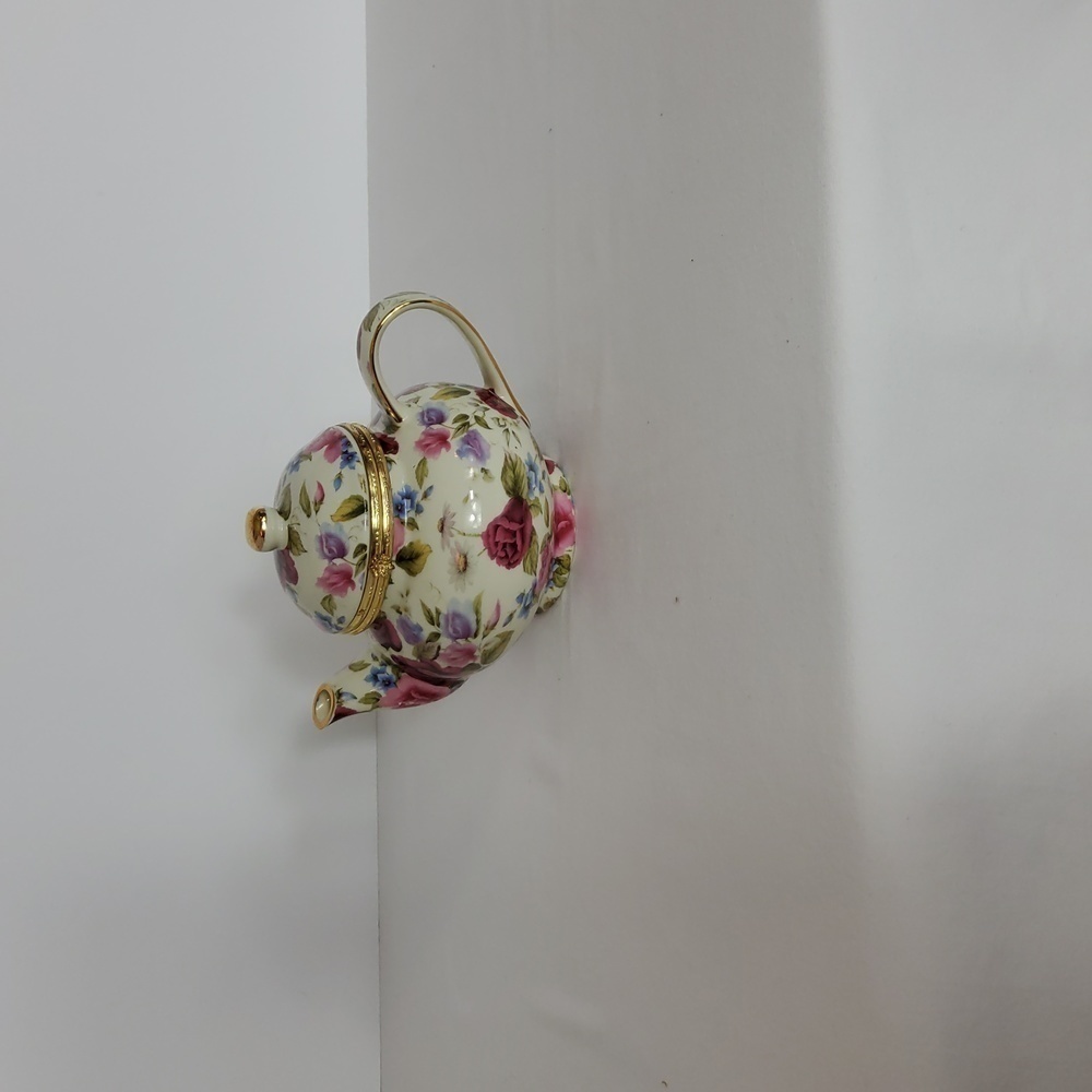 Vintage Formalities Summer Rose Chintz Tea Pot By Baum Bro.